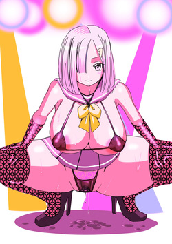 ドスケベ浜風 エロ衣装 蹲踞