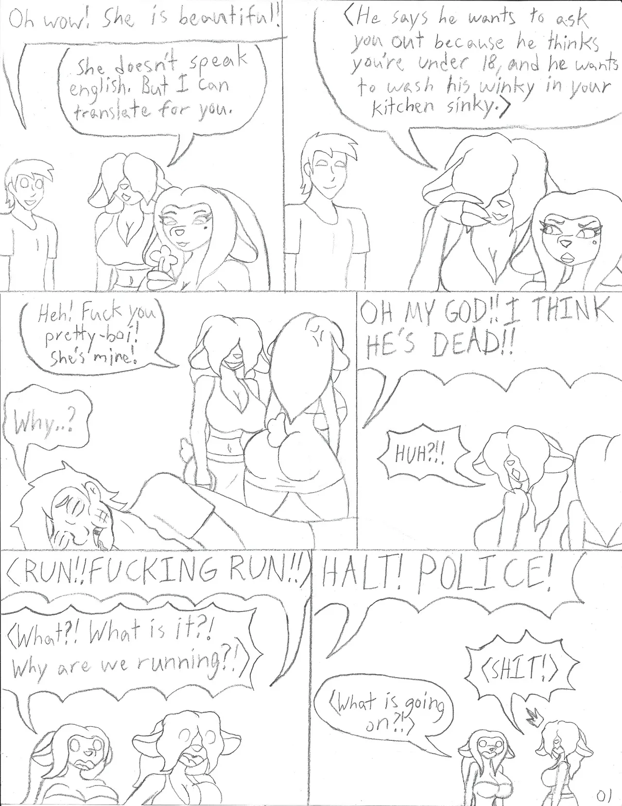 A Gross Overreaction + Isekai  Sketch Comic page 2 full