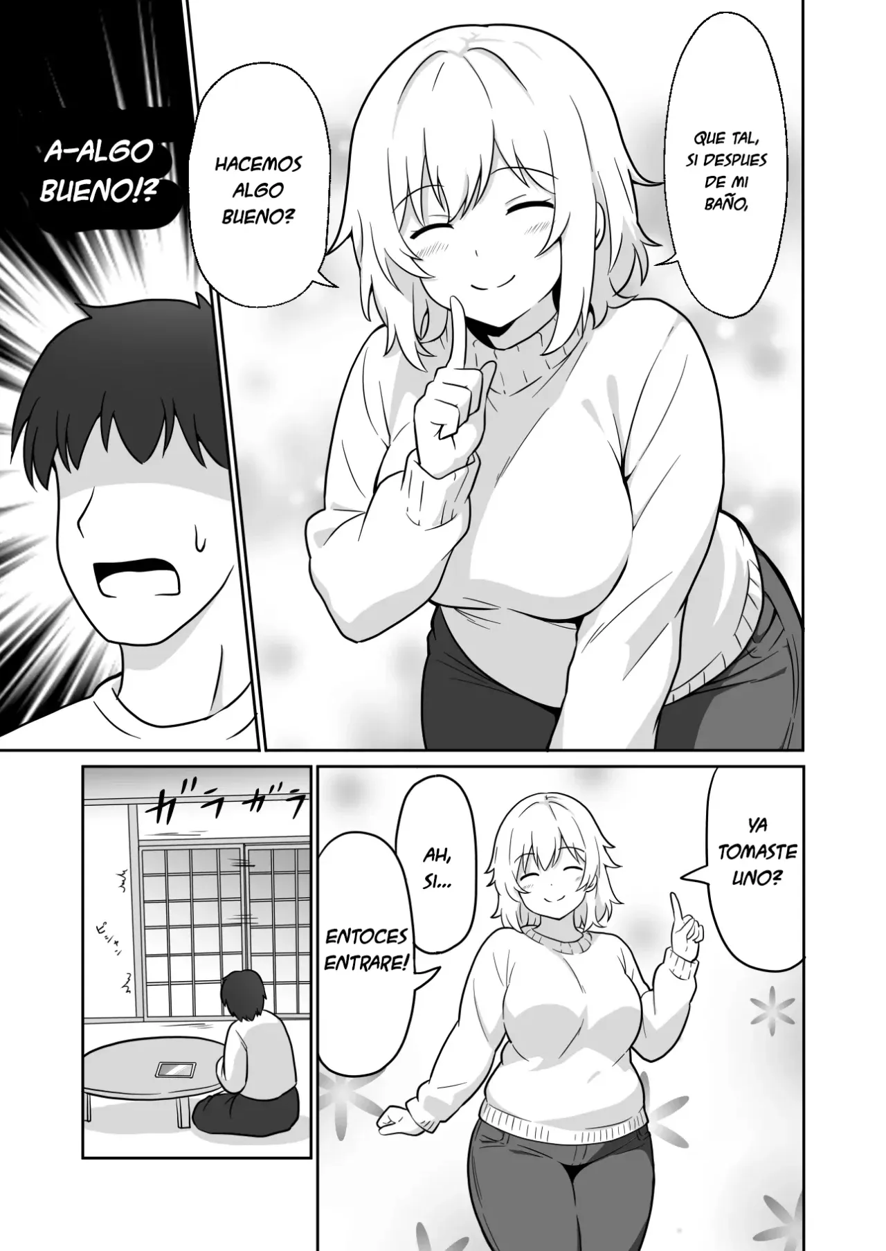 Apart no Otonari-san ga Yarasete Kureru Hanashi 2｜Mi Vecina de al Lado me Deja Corjérmela 2 page 4 full