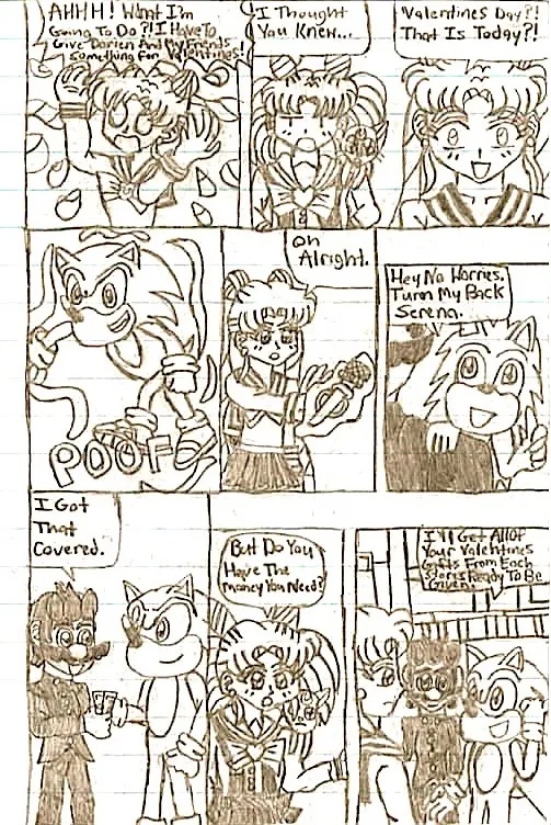 Mario &amp; Sonic Valentines Special page 4 full