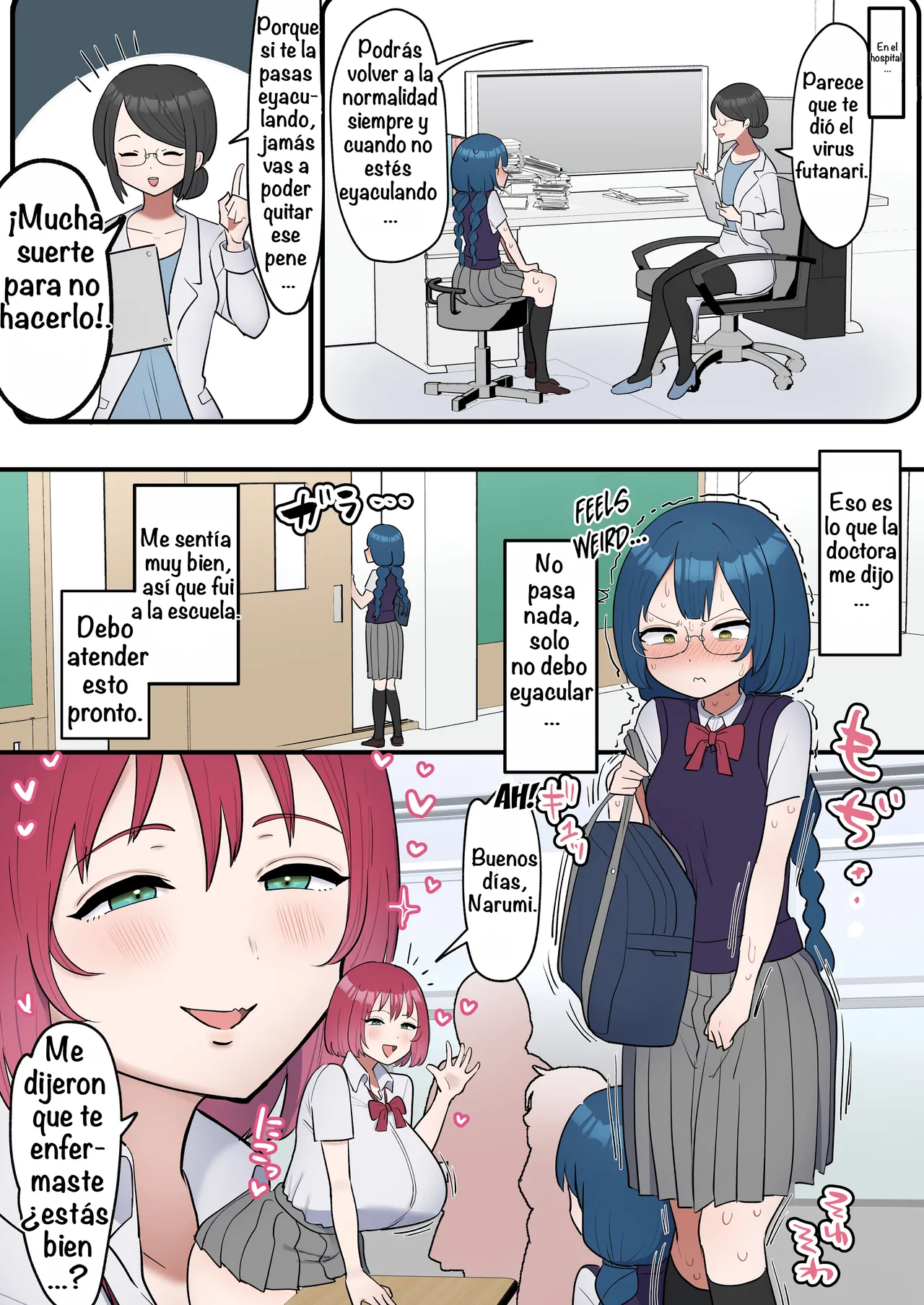 The Serious girl Suddenly Grows a Dick and Fucks Her Friend page 4 full