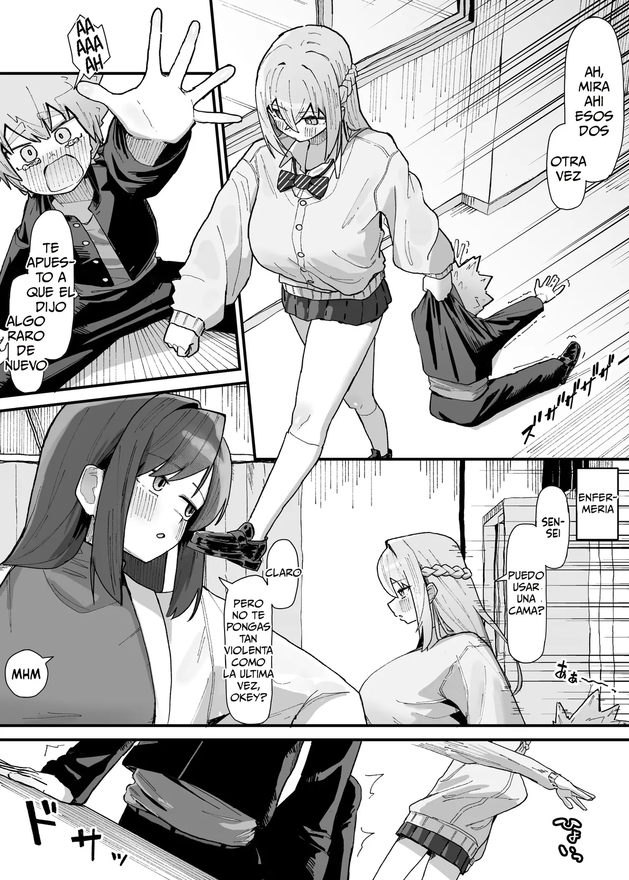 Yancha-kun to Kurasu no Dekai Onnanoko ♡｜El Chico Travieso y la Enorme Chica de la Clase ♡ page 2 full