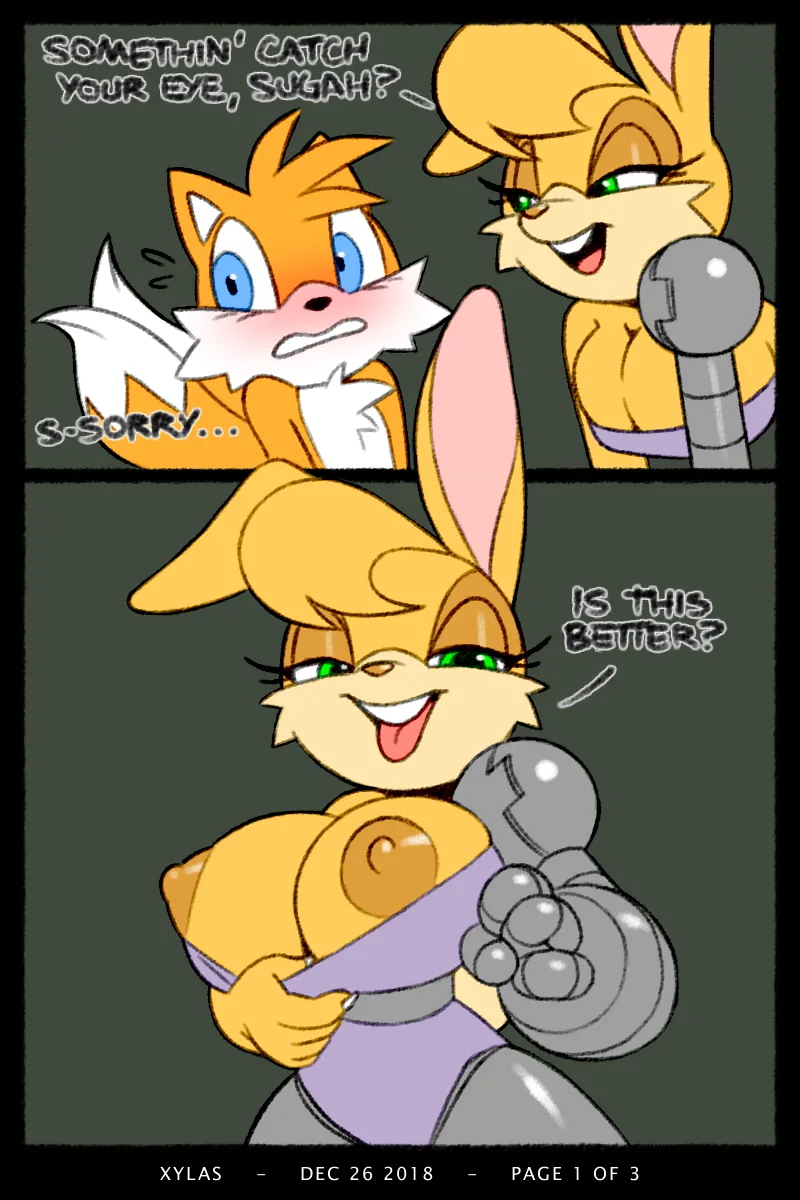 Tails x Bunnie page 1 full