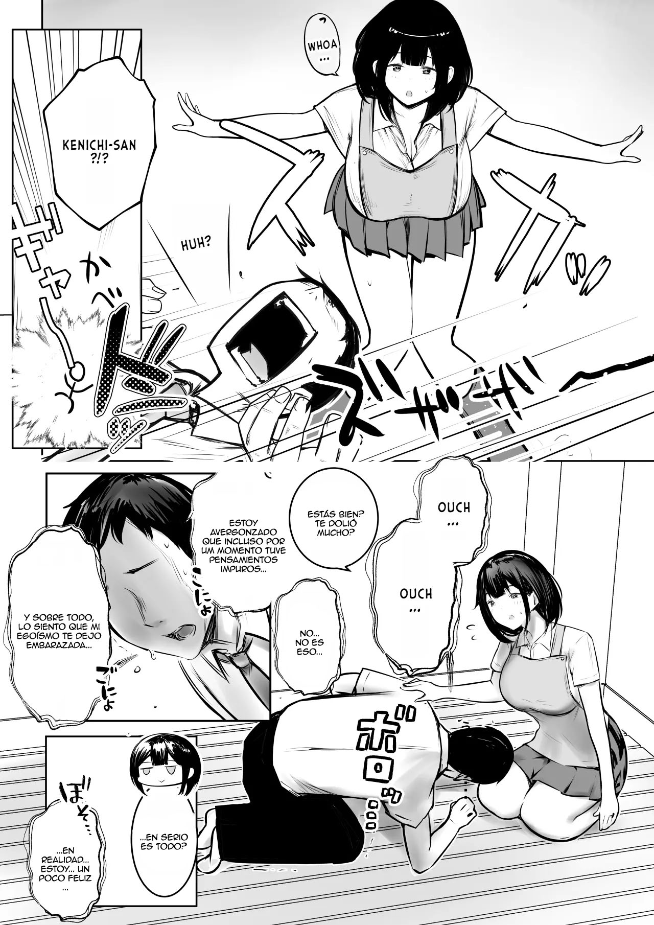 Boku dake ni Amaesasete Kureru Kyonyuu JK Tsuma o Hoka no Otoko ni Dakasete Mita 9｜Vi a una esposa de preparatoria de grandes pechos que solo deja que otro hombre la mime y abrace 9 page 7 full