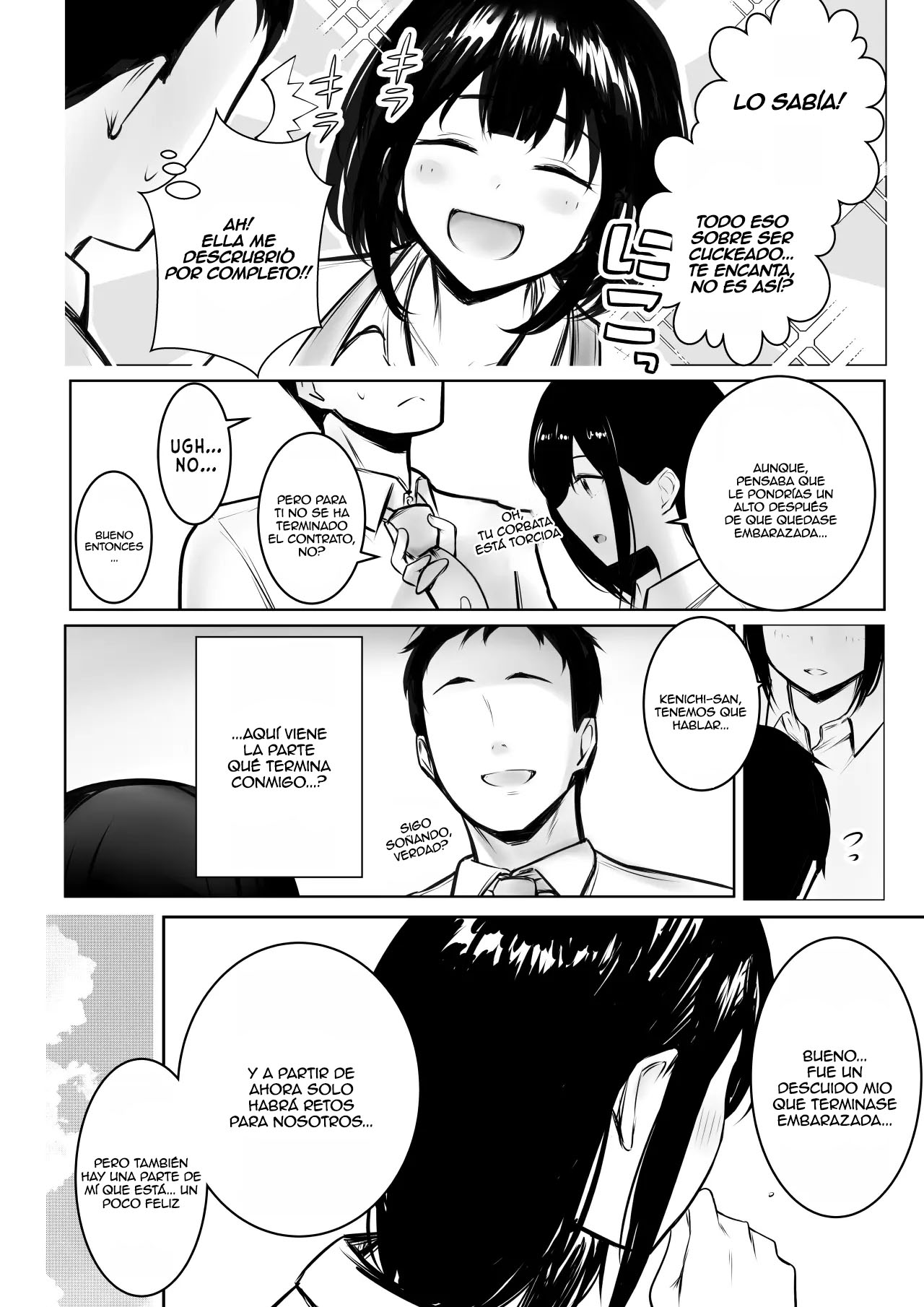 Boku dake ni Amaesasete Kureru Kyonyuu JK Tsuma o Hoka no Otoko ni Dakasete Mita 9｜Vi a una esposa de preparatoria de grandes pechos que solo deja que otro hombre la mime y abrace 9 page 8 full
