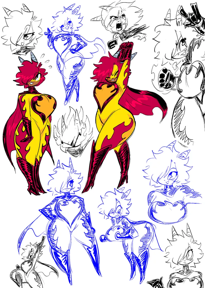 Theguywhodrawsalot characters page 9 full