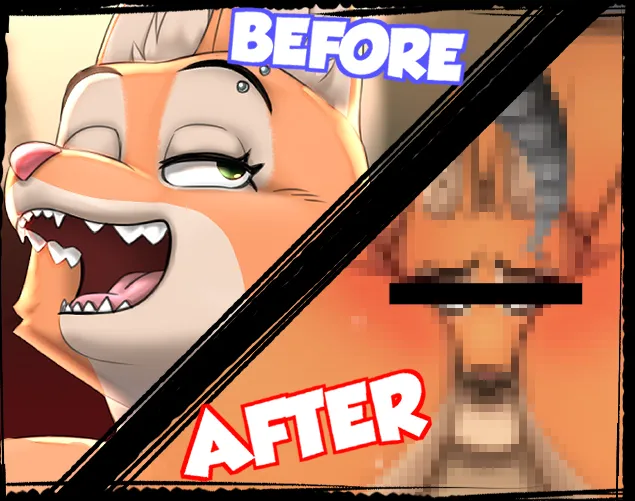 Huwons' Diane Foxington Weight Gain Sequence | Art Pack page 1 full