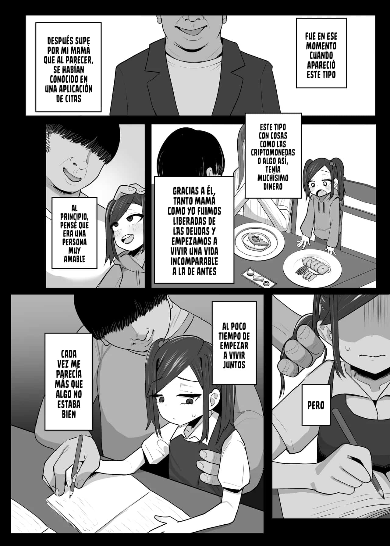 Tsurego o Onaho ni Shiteru Youfu no Hanashi｜La Historia de un Padrastro que Usa a su Hijastra como un Onahole page 5 full