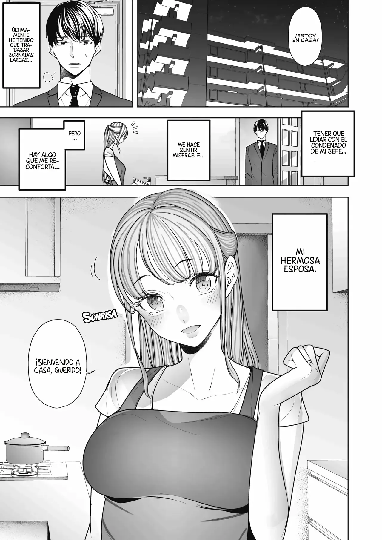 Boku wa Tsuma ga Netorare Nando mo Ikasareru Sugata o Mitsuzuketa｜No Pude Dejar de Mirar cómo Otro Hombre se Cogía a Mi Esposa page 2 full