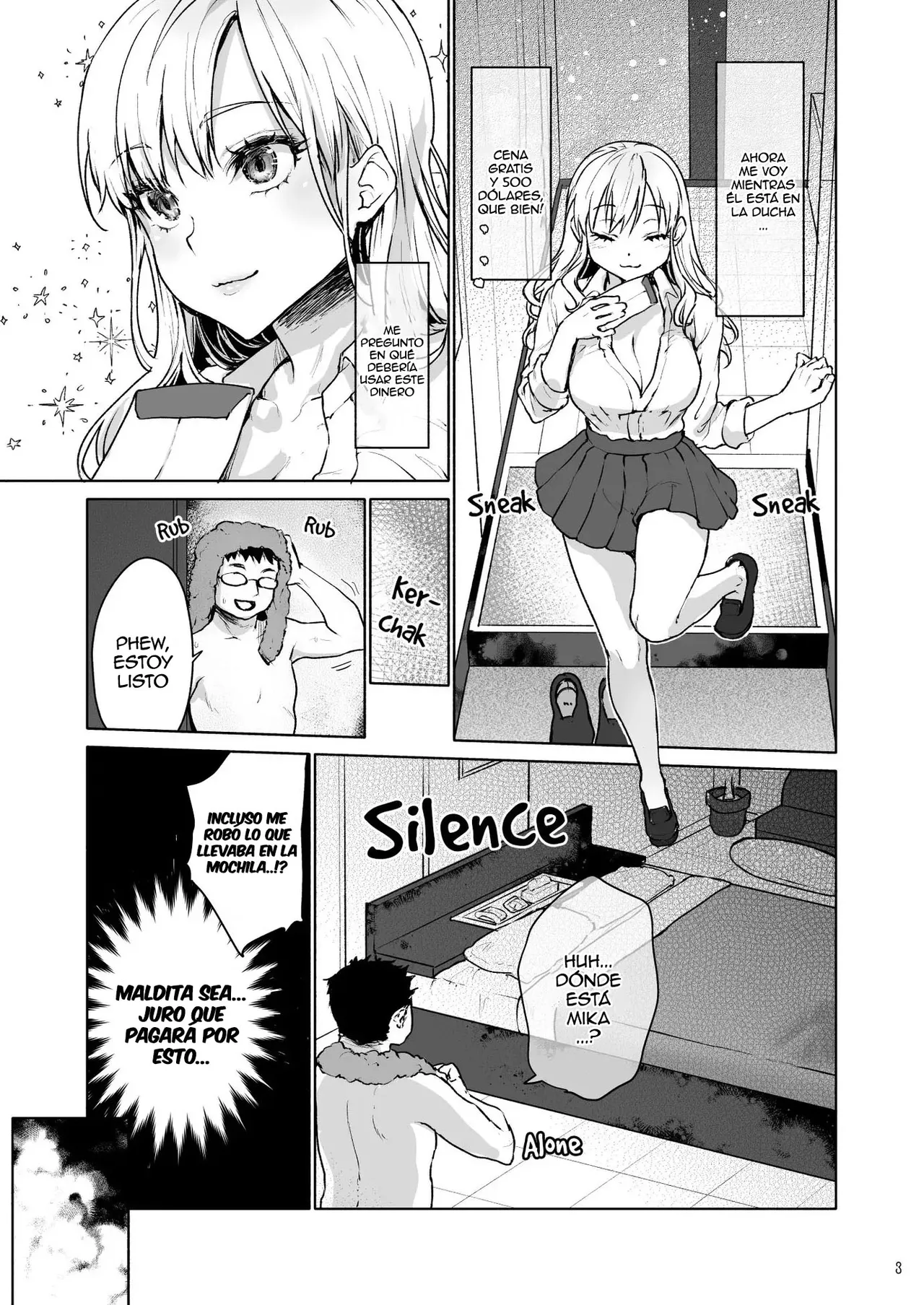 Namaiki na Papakatsu Joshikousei ni Oji-san ga Tappuri Shitsukete Agemashita.｜Una Colegiala Descarada es Disciplinada a Fondo por un Sugar Daddy. page 5 full