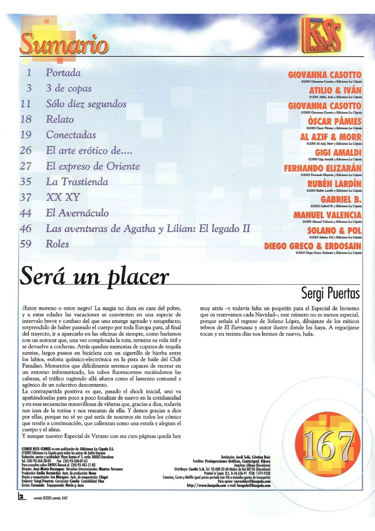 Kiss Comix #167 page 2 full