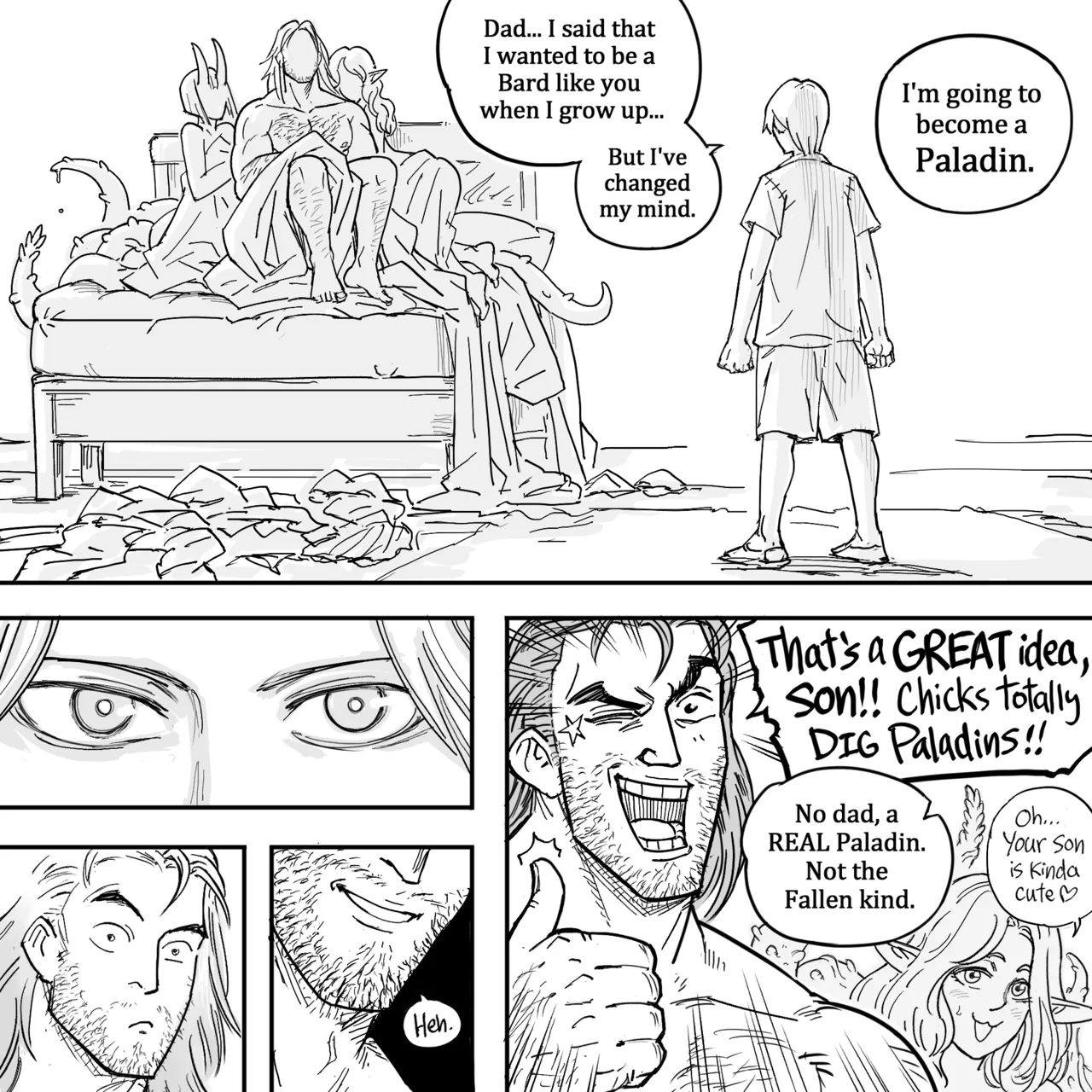 My Dark Elf Stepsister Won't Leave Me Alone | ch.1-4 page 5 full