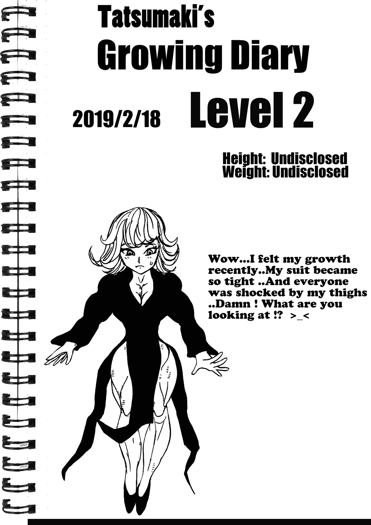 Tatsumaki's growing diaries page 3 full