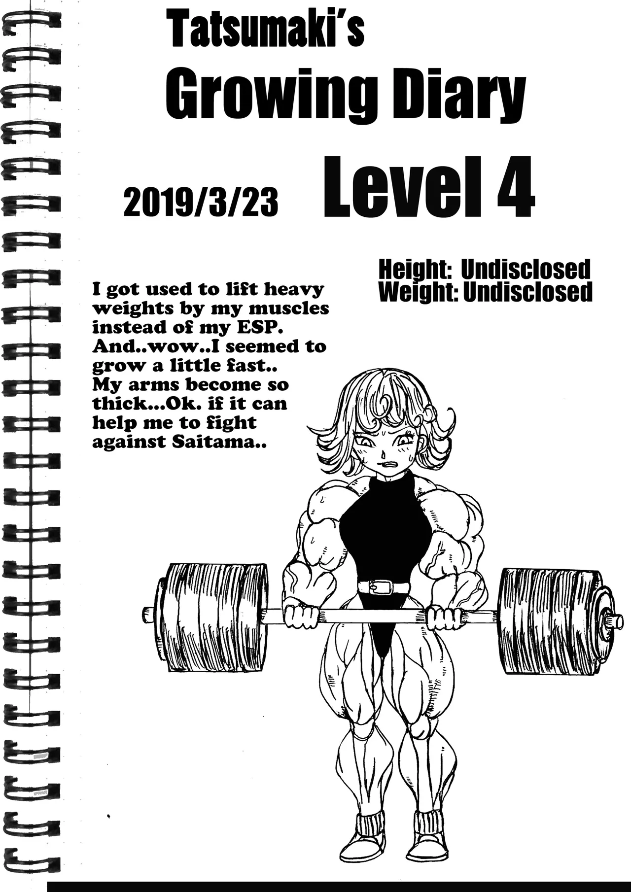 Tatsumaki's growing diaries page 4 full