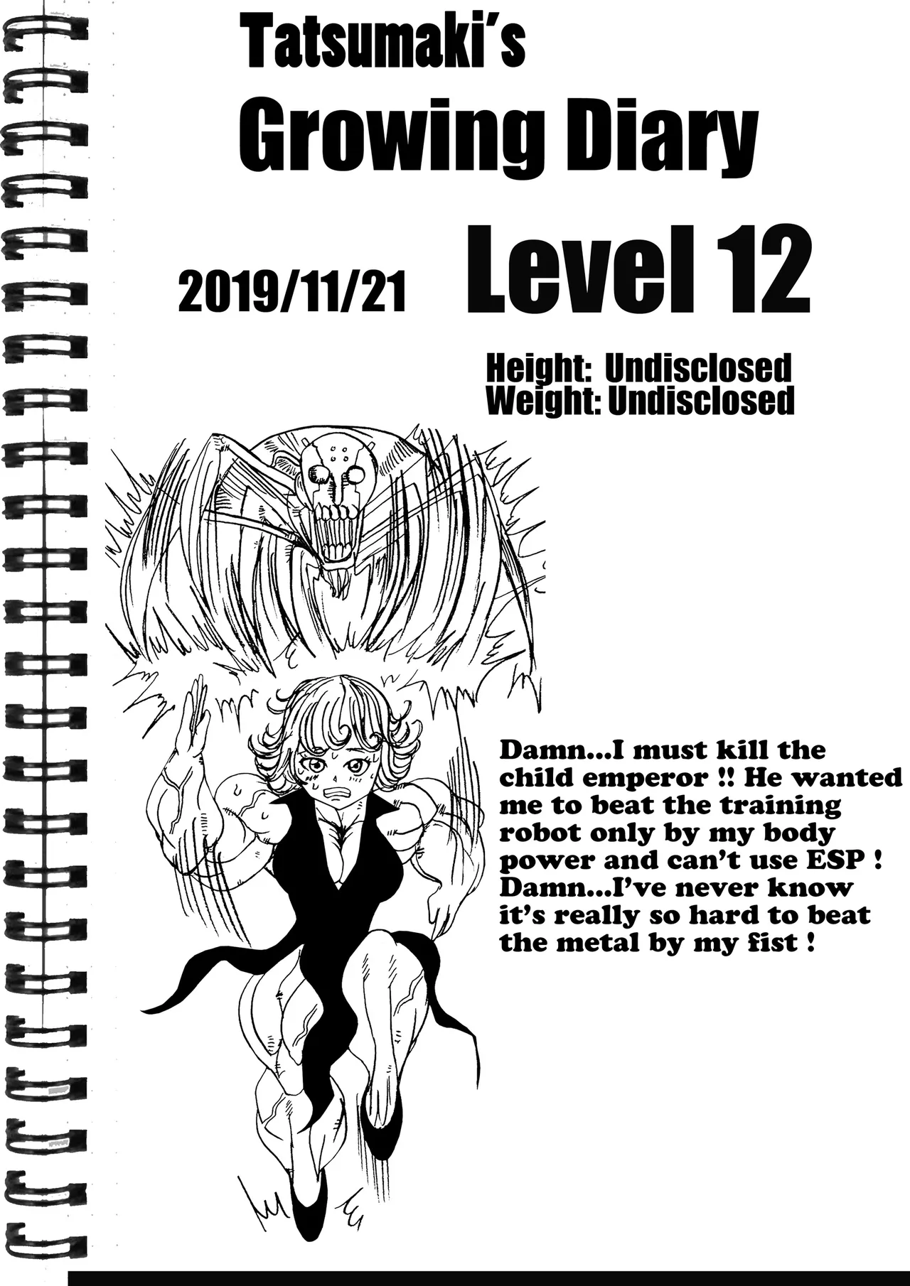 Tatsumaki's growing diaries page 8 full