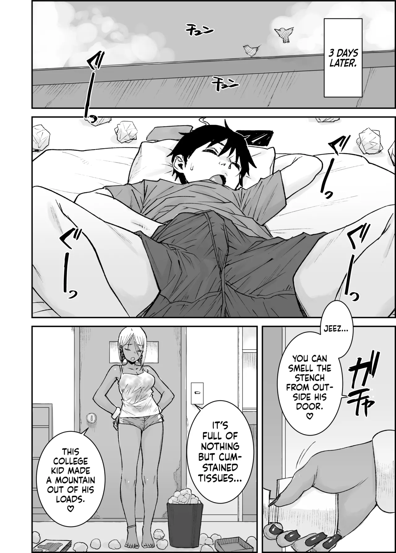 I, Your Humble College Student, Busted Loads Into My 35 Y/O Dark-Skinned Gyaru Landlady While She Rode Me Cowgirl | Daigaku no Ore, Kuro Gyaru Bijou Kanrinin-San  No Hageshii Kuiuchi Kijoui De Nama Nakadashi Shaimashita page 5 full