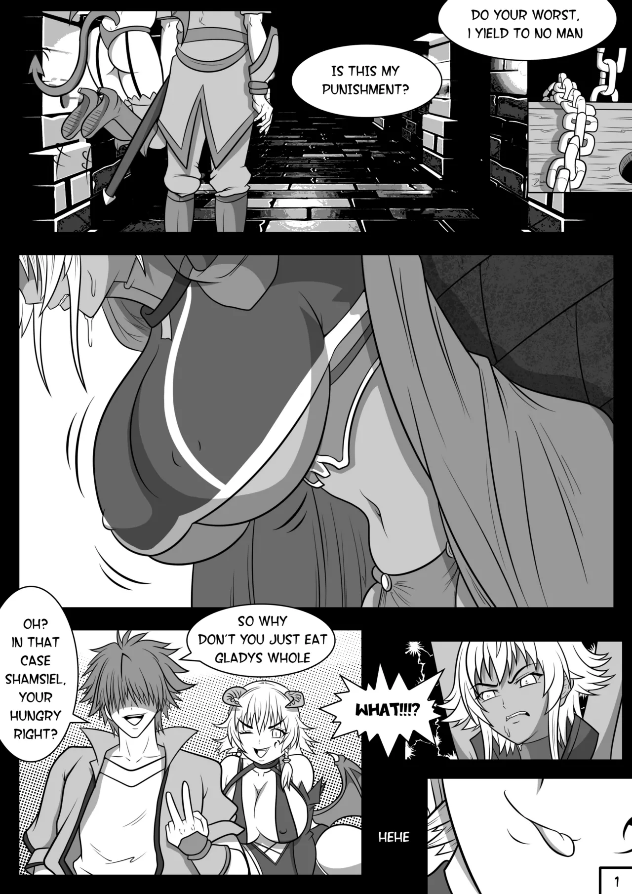 Kyonyuu fantasy “the digestion of breasts” page 2 full