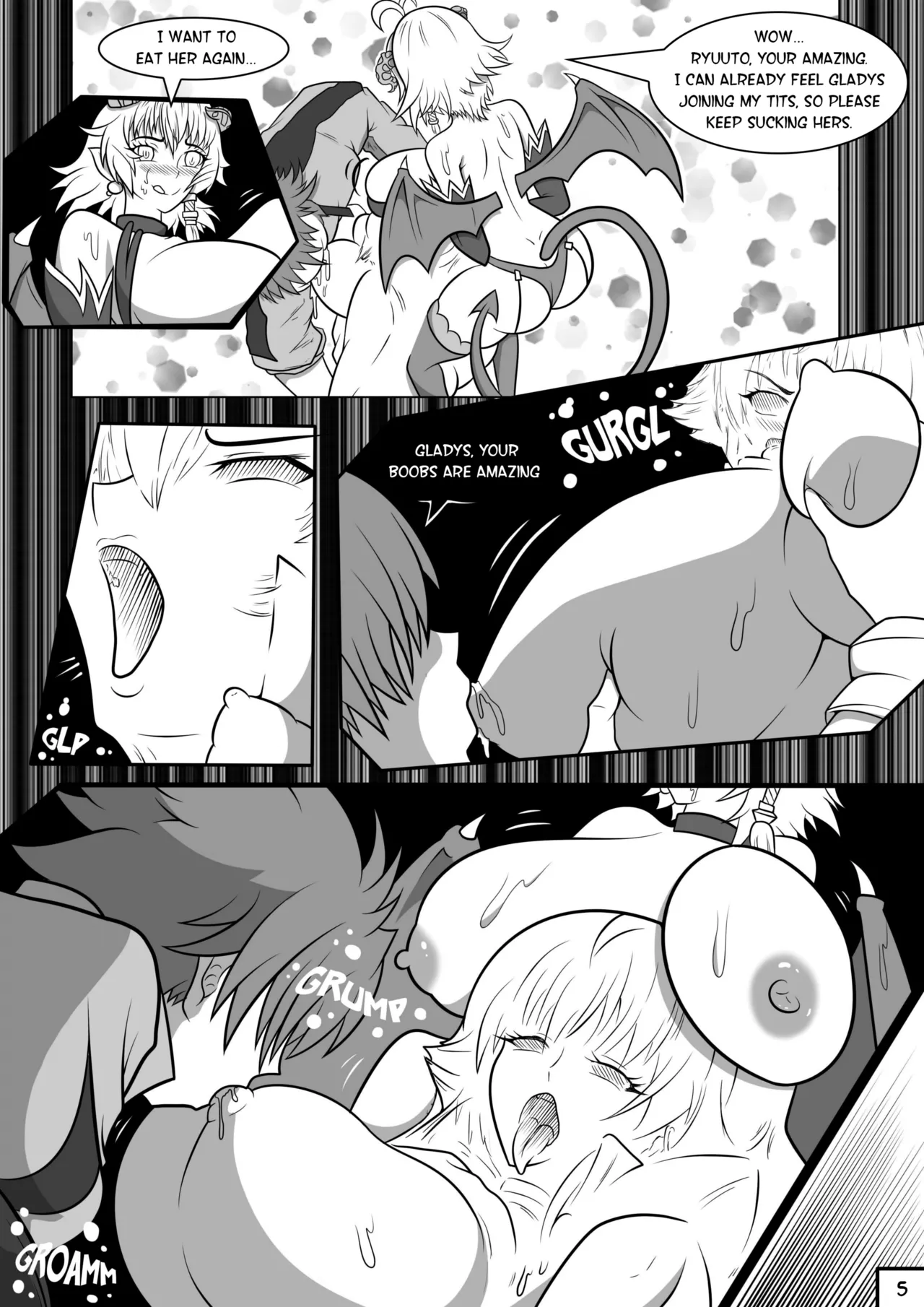 Kyonyuu fantasy “the digestion of breasts” page 6 full