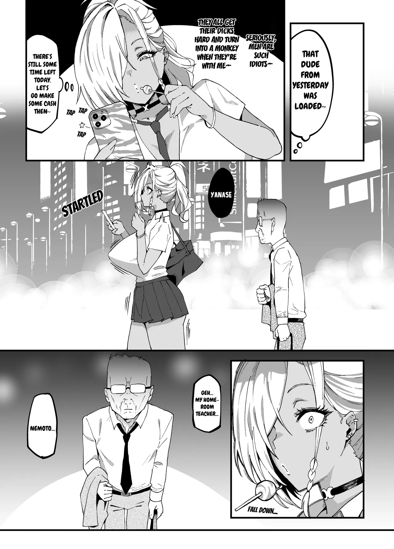 Mucchiri Dekkai Tsuyo Tsuyo Bitch Gal o Wakaraseru | Making the Tall Plump Tough Bitch Gal understand her Place page 8 full