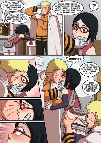 Naruto - Naruto X Sarada cover