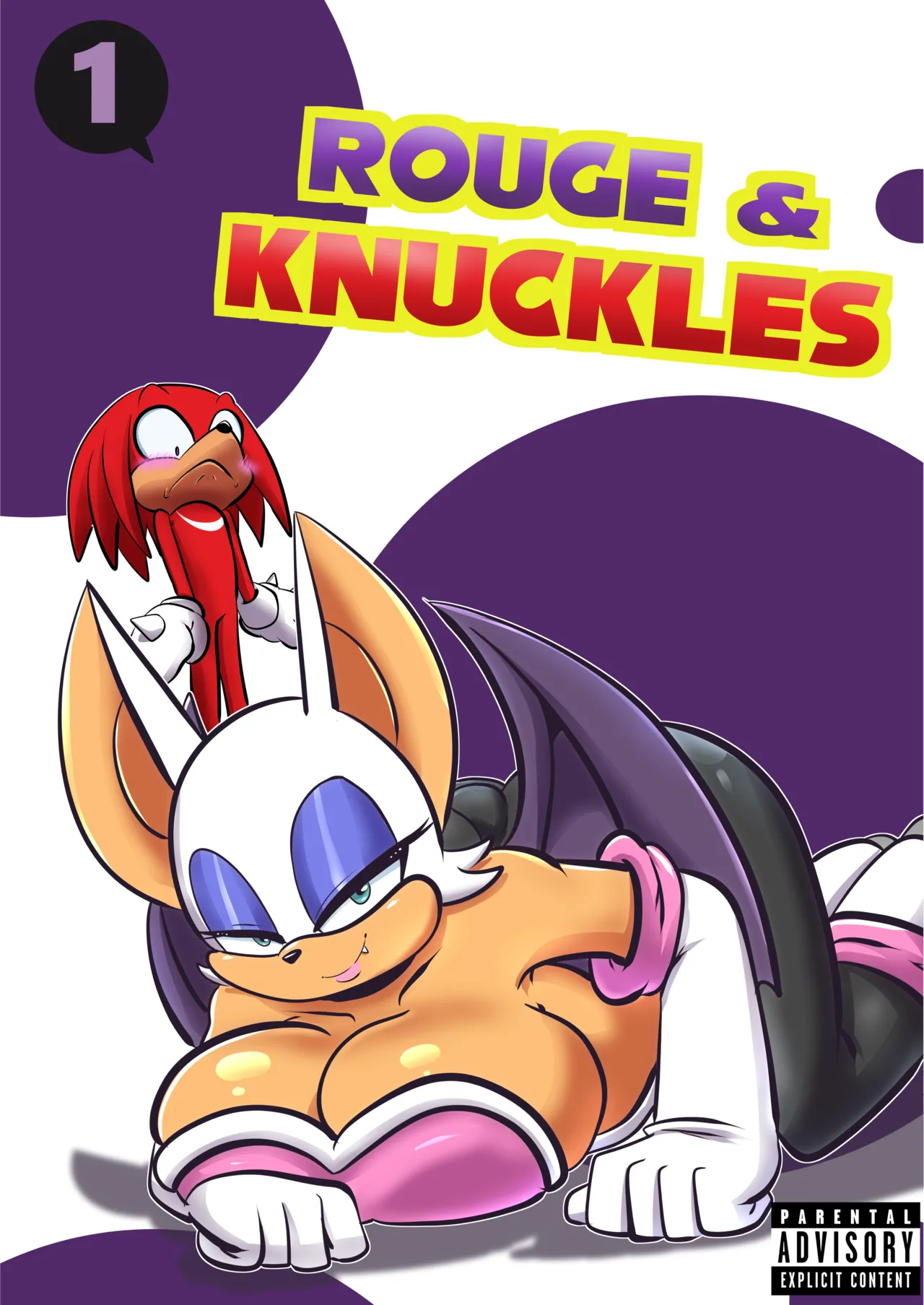 Rouge and Knuckles Hentai Comic! page 1 full