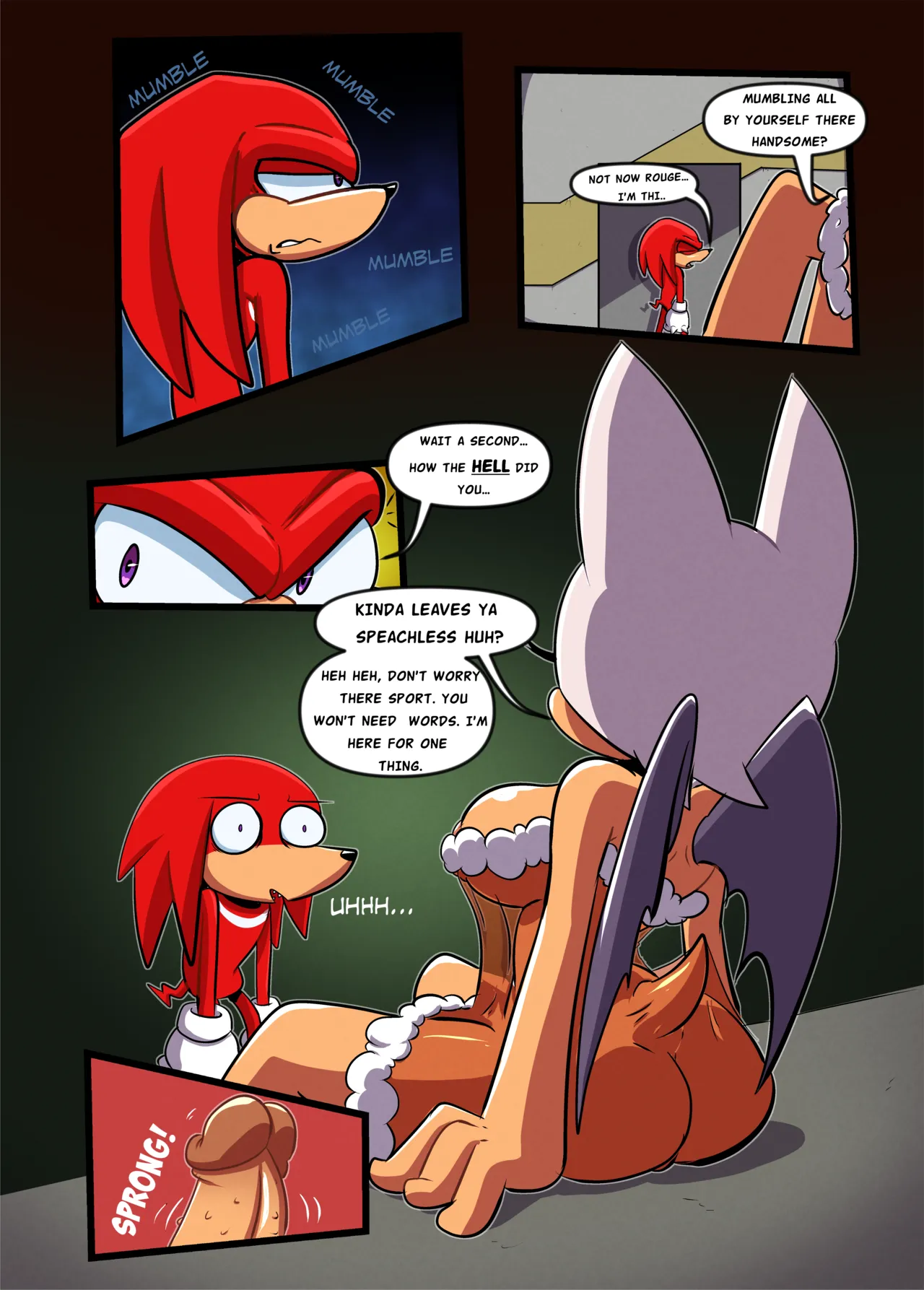 Rouge and Knuckles Hentai Comic! page 3 full