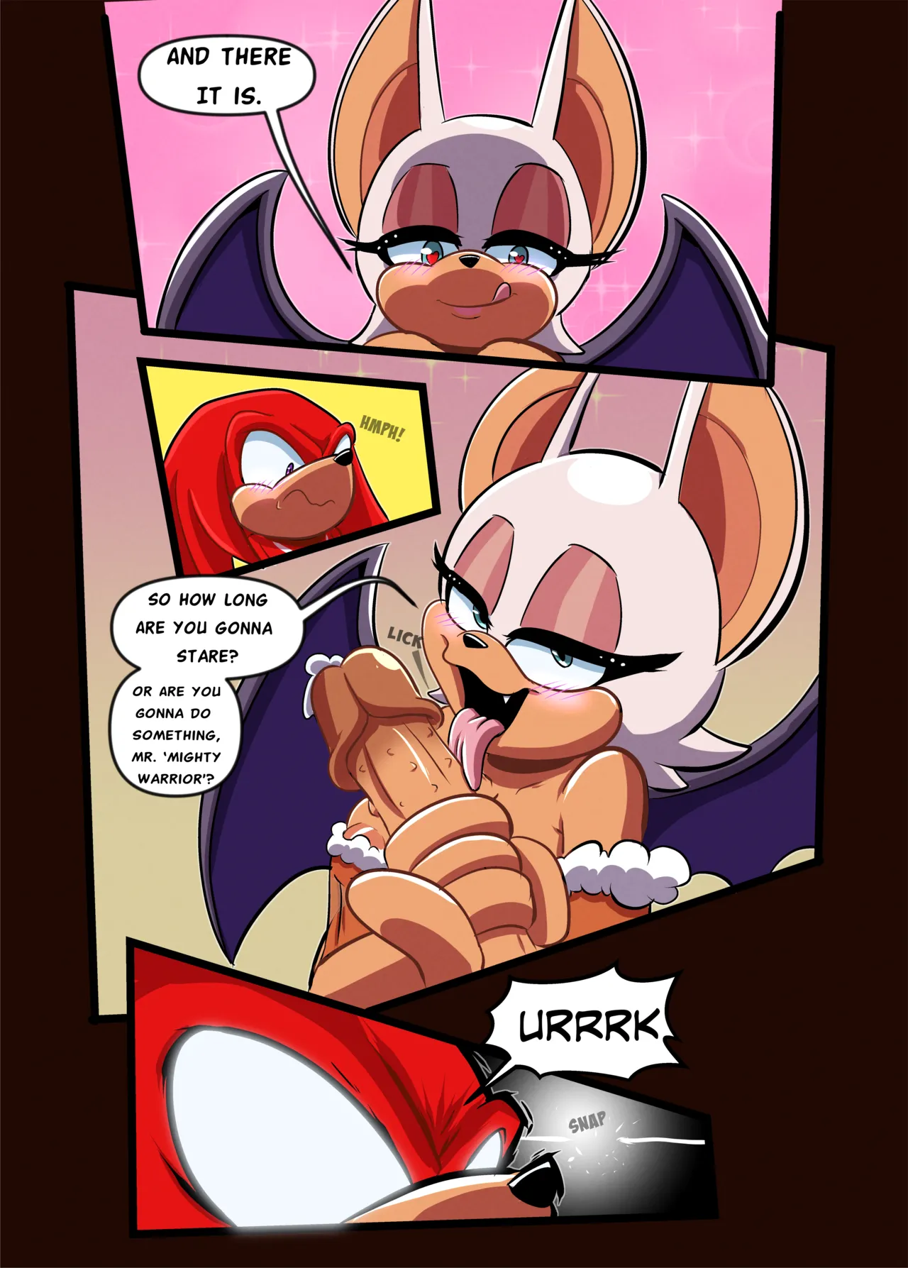 Rouge and Knuckles Hentai Comic! page 4 full