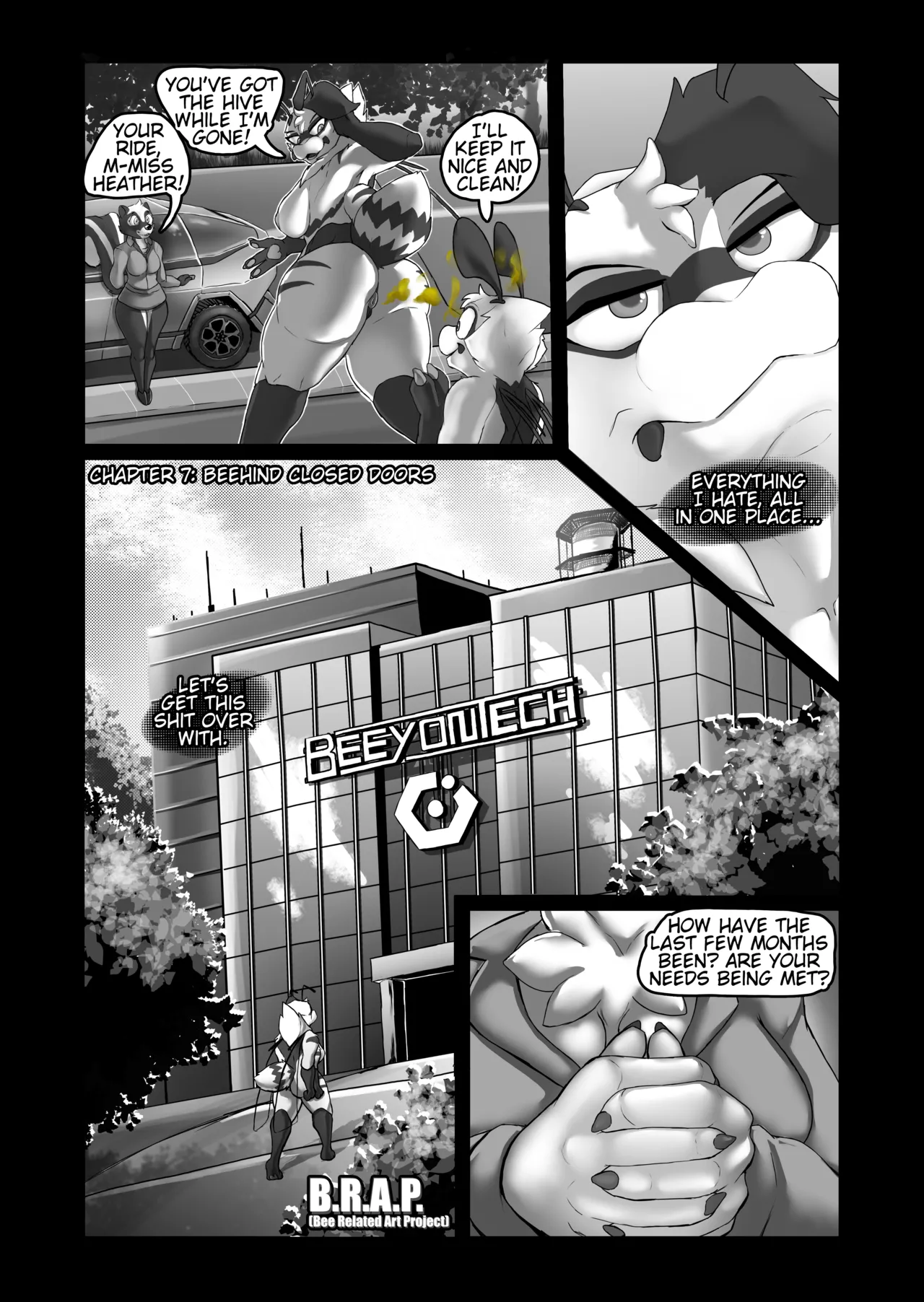 B.R.A.P. : Chapter 7 - Beehind Closed Doors page 1 full