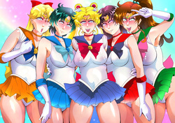 セーラーチーム裸の勇姿！