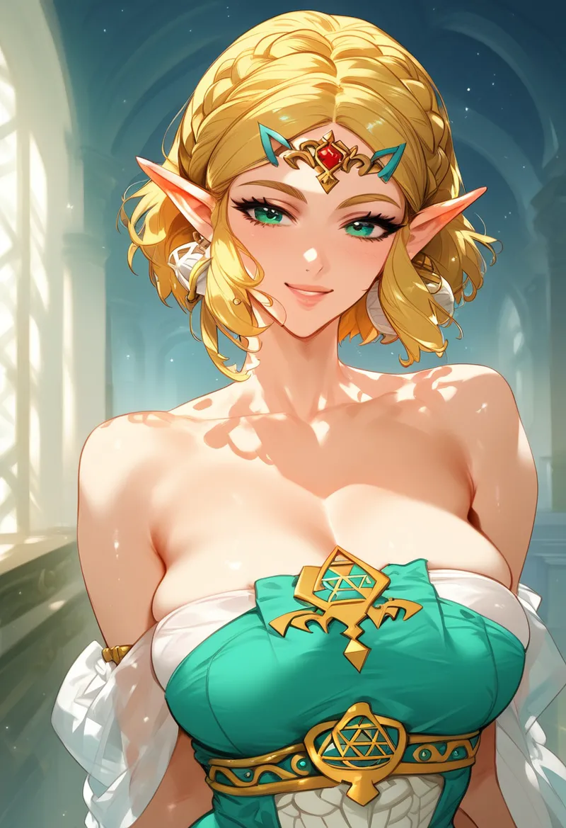 Princess Zelda - The Legend Of Zelda - Ai generated page 1 full