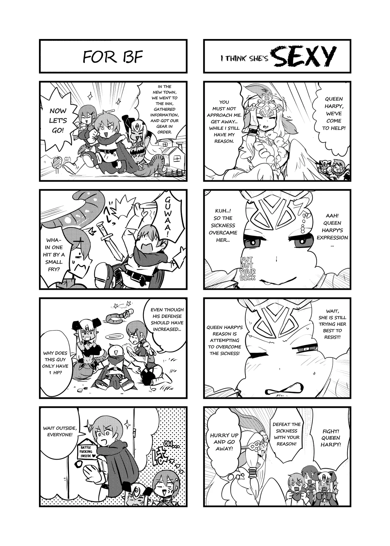 Monster Girl Quest! 4-Koma &amp; Erotic Manga Theater: Spoiler Edition page 4 full