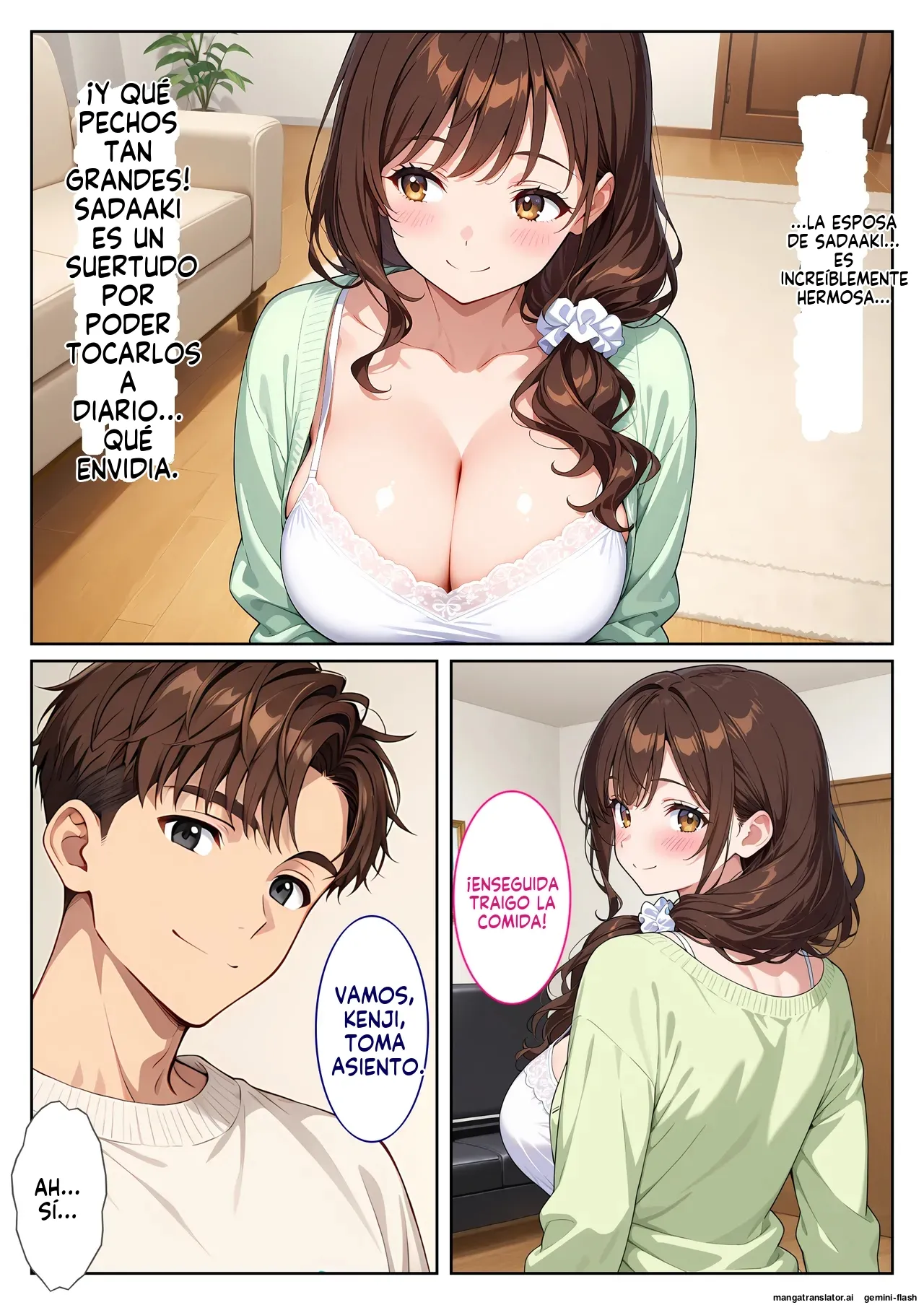 Yujin no bakunyu tsuma ni yuwaku sa rete omowazu harama seta hanashi  MTL page 5 full