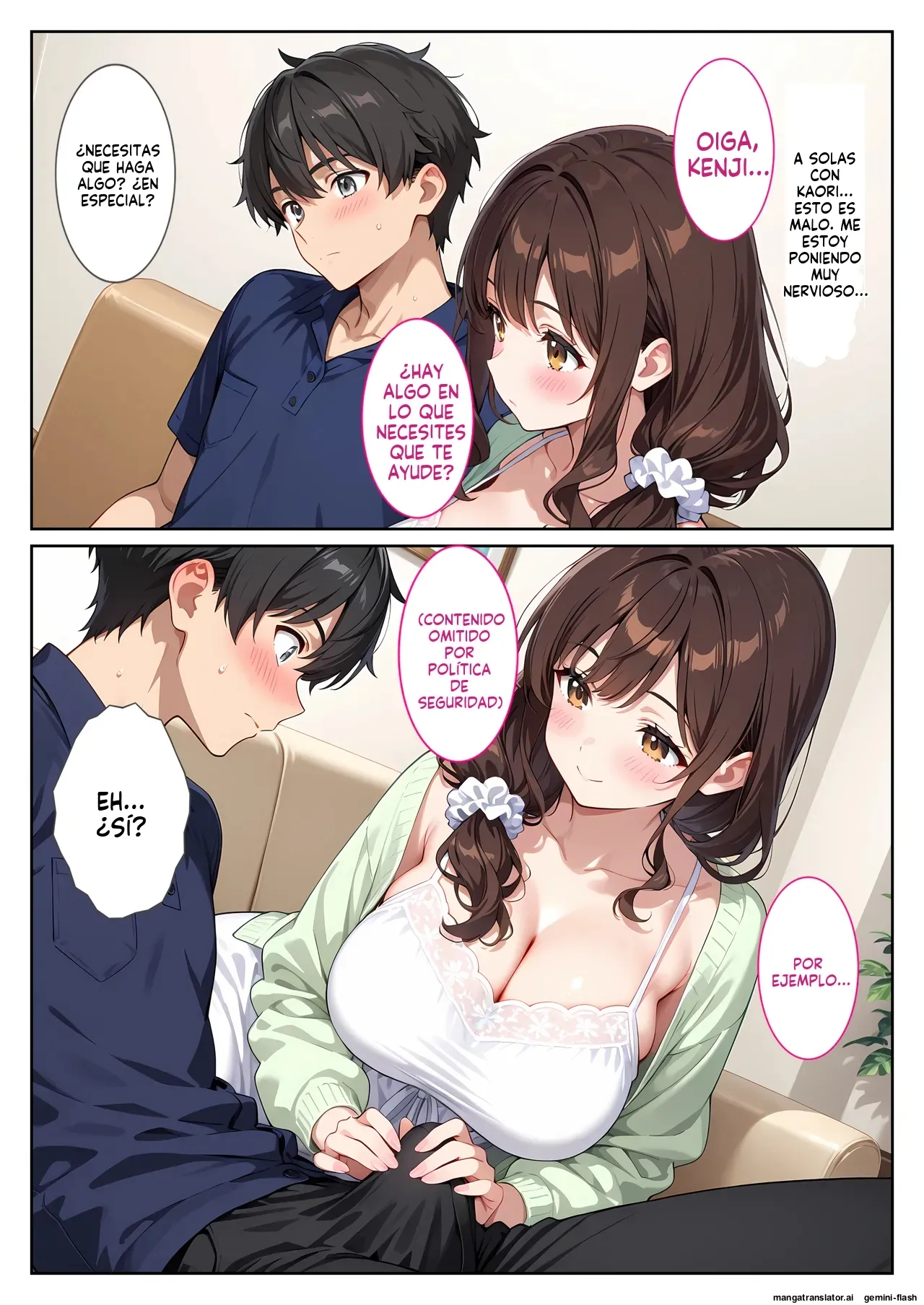Yujin no bakunyu tsuma ni yuwaku sa rete omowazu harama seta hanashi  MTL page 7 full