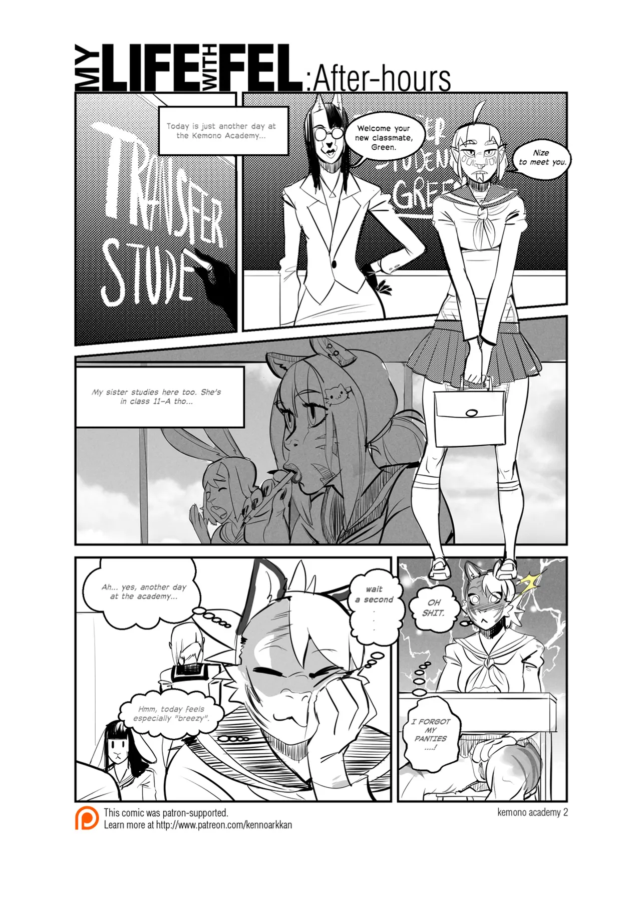 MLWF: After-Hours Kemono Academy page 3 full