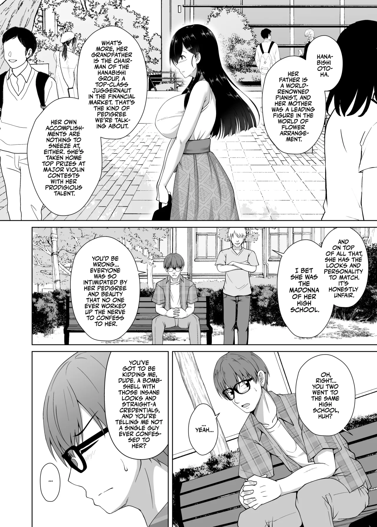 Kanojo ga Kami o Someta Wake ~Kataomoi no Seiso Kurokami Ojou-sama ga Boku no Shiranai Tokoro de Otoko no Aji o Oboeru Hanashi~ | The Real Reason She Changed Her Hair page 4 full