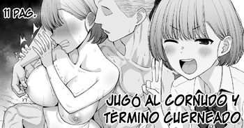 Netorare Gokko, Nochi Netorareru Kanojo｜Jugó al Cornudo y Terminó Cuerneado cover