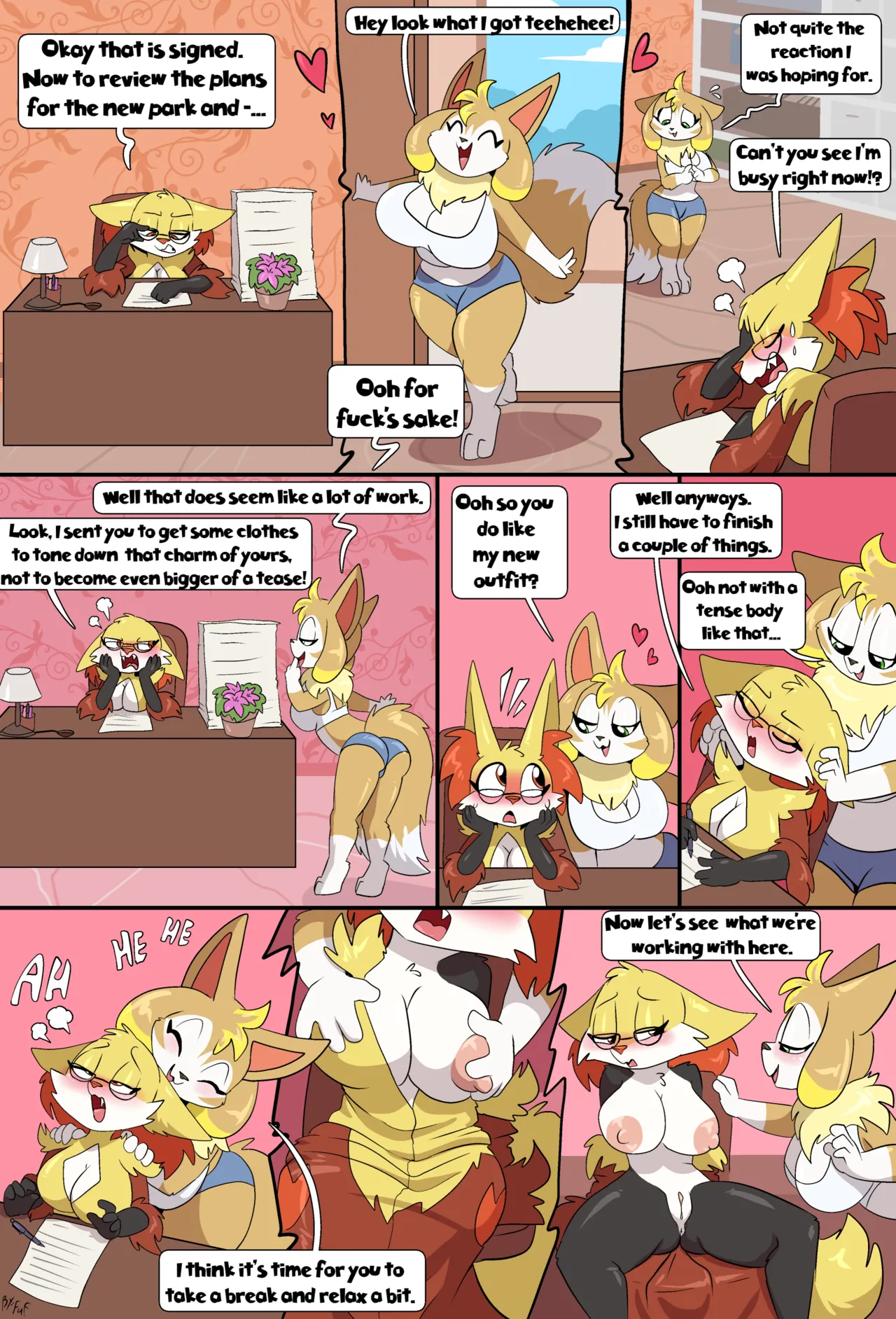 Relaxin' the Vixen page 1 full