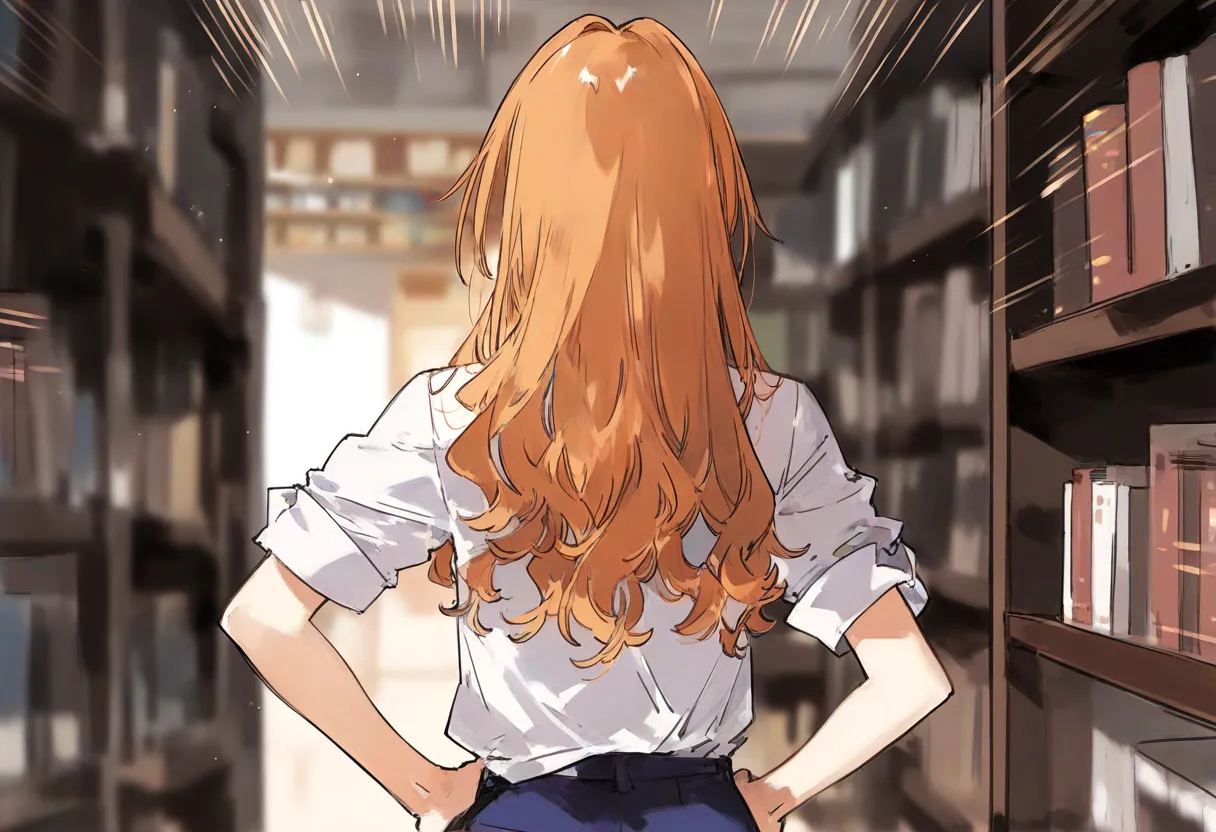 【cl-_-lo】【AI Generated】 本屋に来た真面目な女子大生を媚薬をたっぷり塗ったチ○ポで即ハメ page 9 full