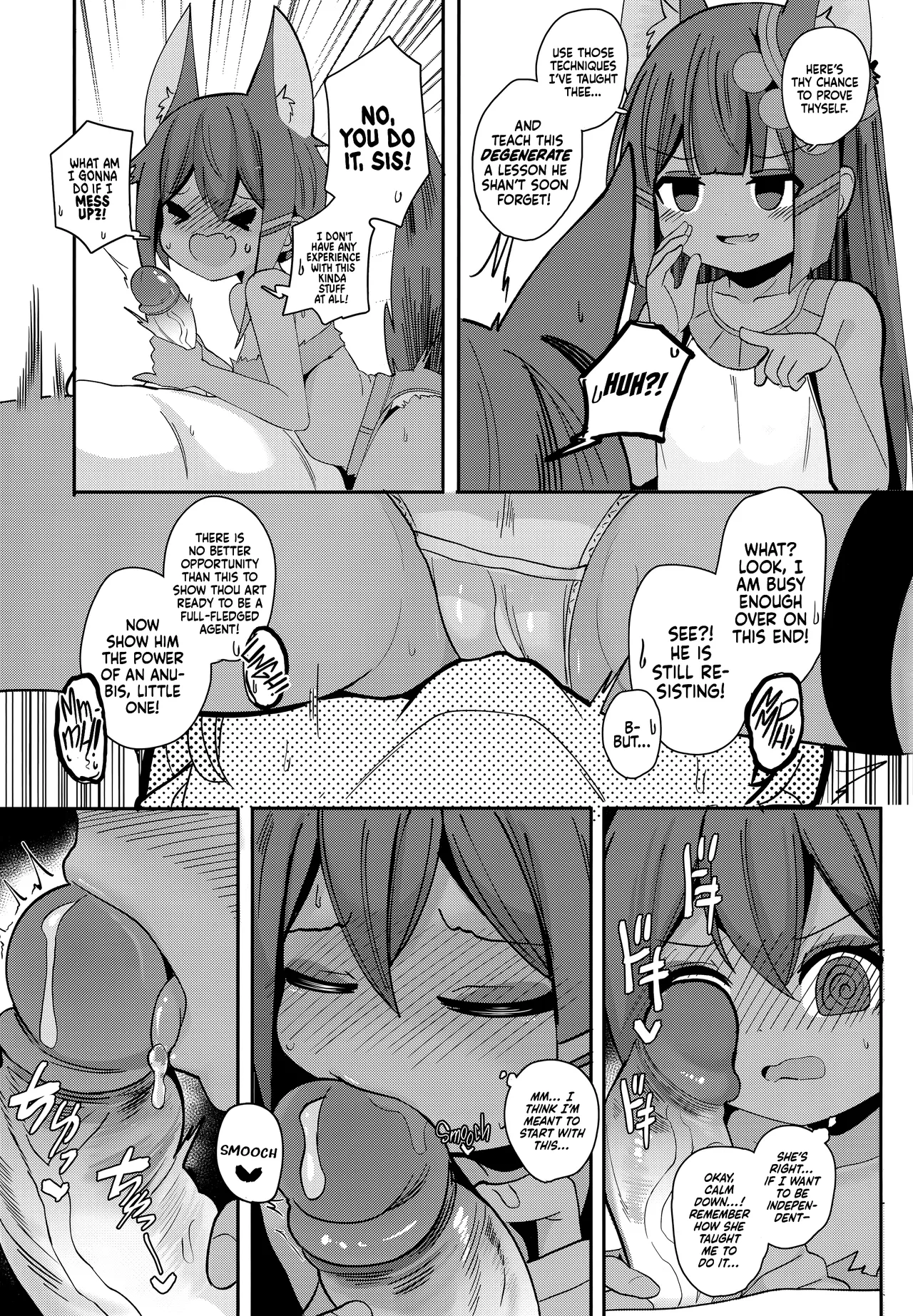 Anubis no Ero Shisha Shinpan 2 - The presence of two Anubis at the same time is so terrifying. But don't be nervous, they're cute | Anubis’s Judgment Upon Perverted Souls 2 page 10 full