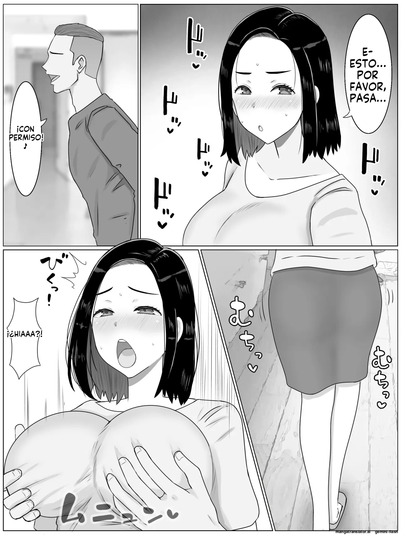 Hanshoku Haha 1 Musuko no Doukyuusei ni Mainichi Tanetsuke Sareteimasu  MTL page 5 full