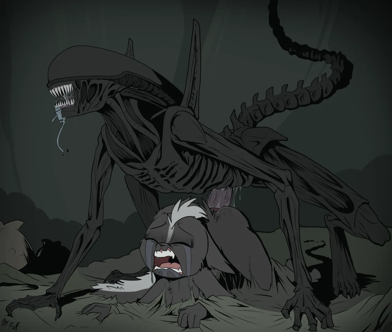 Skunk Cub's Alien Encounter page 2 full