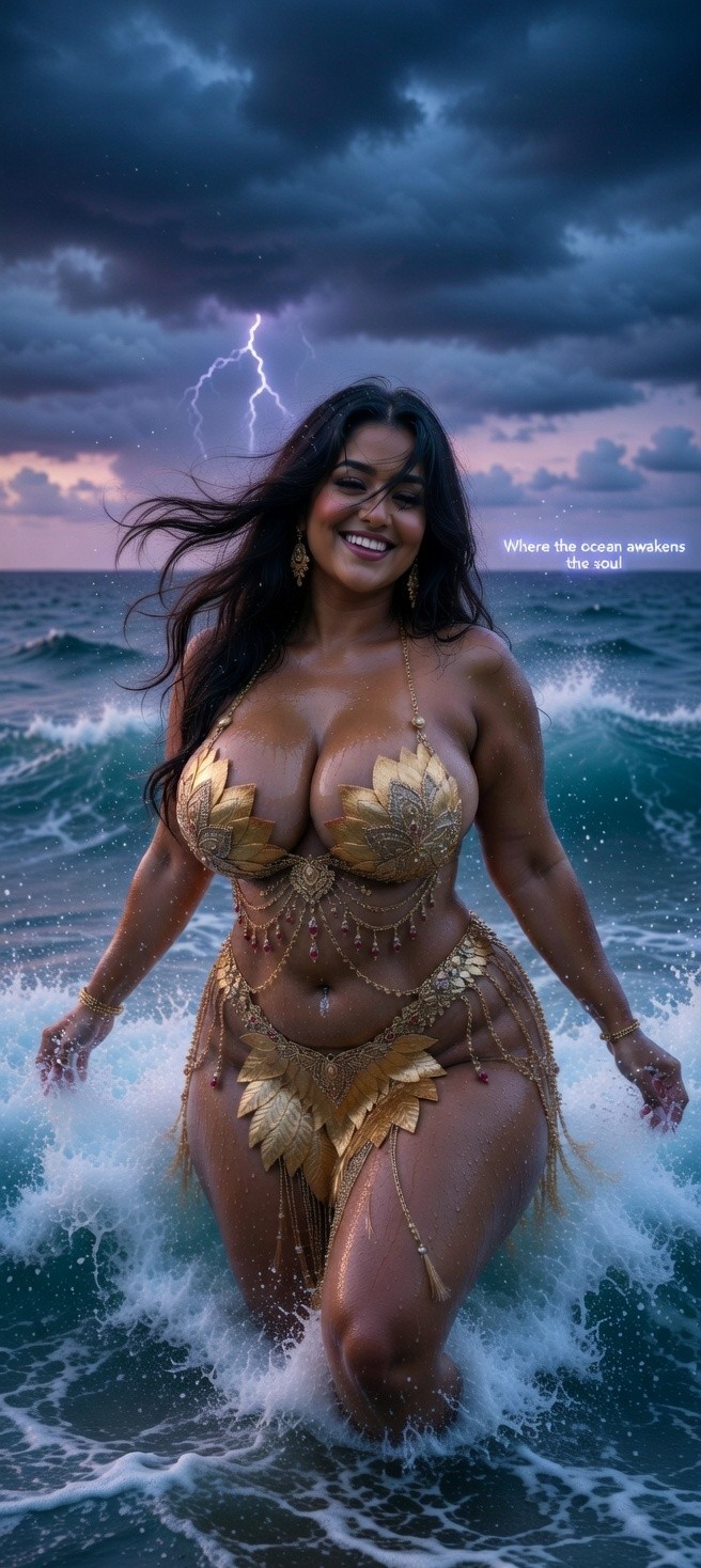 Dancing with the tide, glowing with the sunset, and letting the ocean awaken my soul 🌊✨ #OceanVibes #GoldenHourMagic #SeaSoul #SunsetEnergy #BeachMood #FlowWithTheTide # AI Generated page 2 full