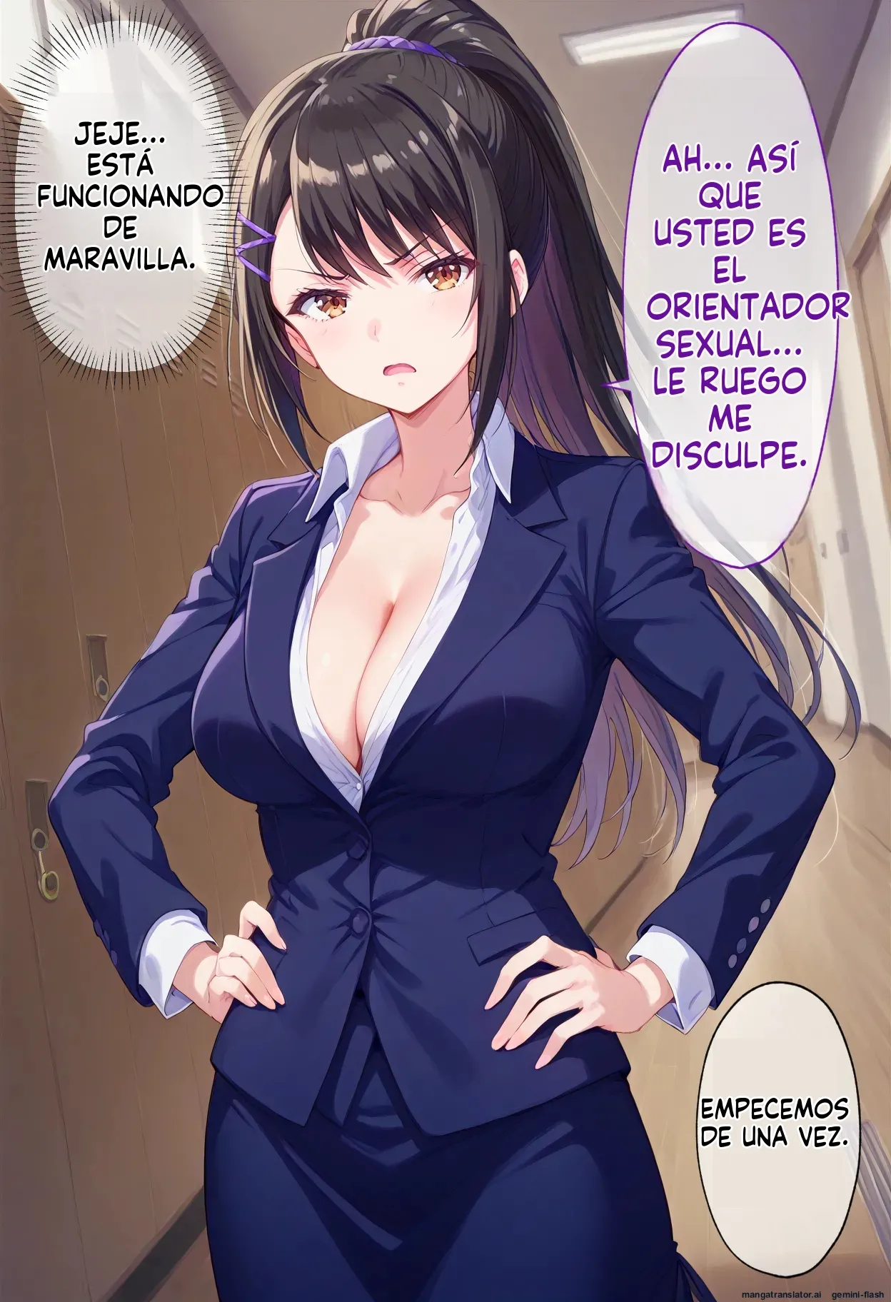 Jitsuryoku Shijou Shugi no Gakuen no Itigun Zyosi ga Saimin Ozisan ni Zenin Netorare hara Masareru Hanasi - Brute  MTL page 8 full