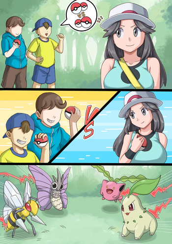 Leaf-chan gets paid with her body cover