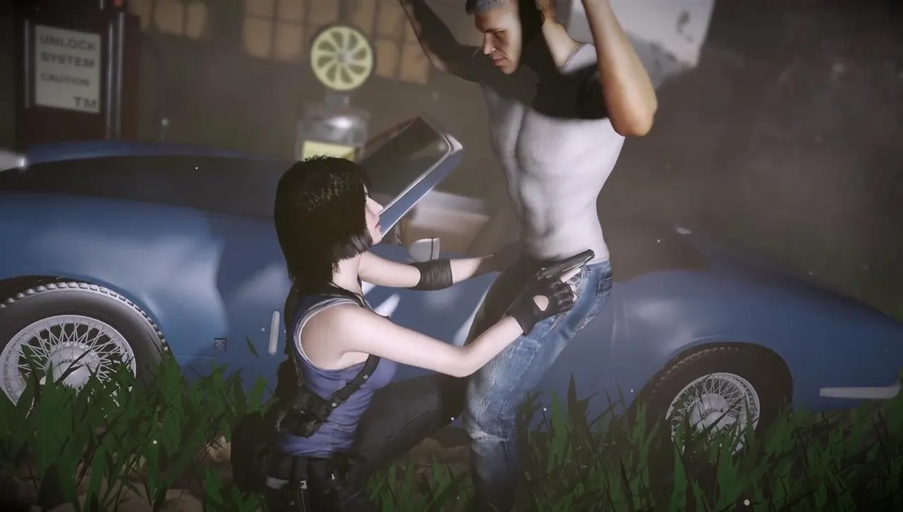 Jill Valentine From Resident Evil Has Sex On A The Car page 3 full