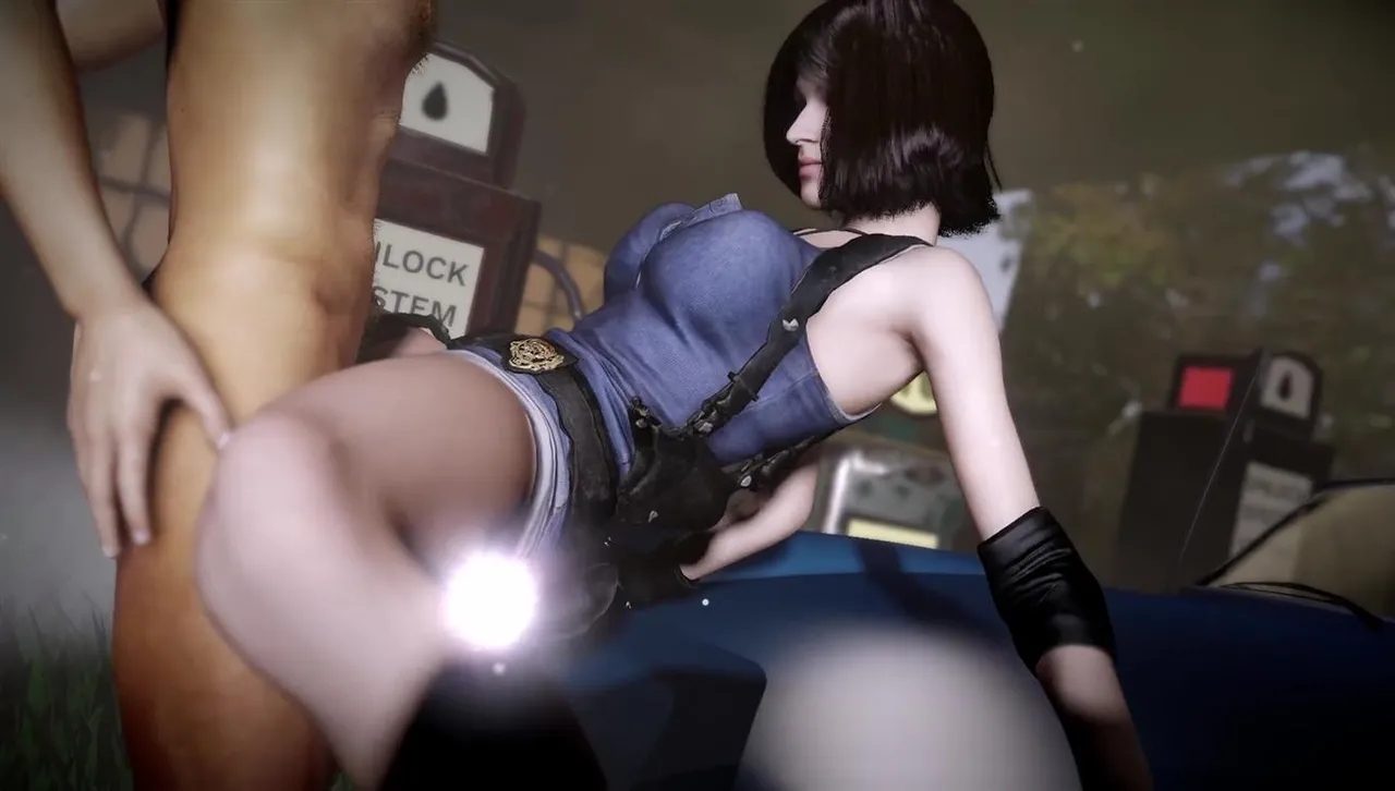 Jill Valentine From Resident Evil Has Sex On A The Car page 8 full