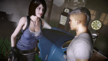 Jill Valentine From Resident Evil Has Sex On A The Car cover