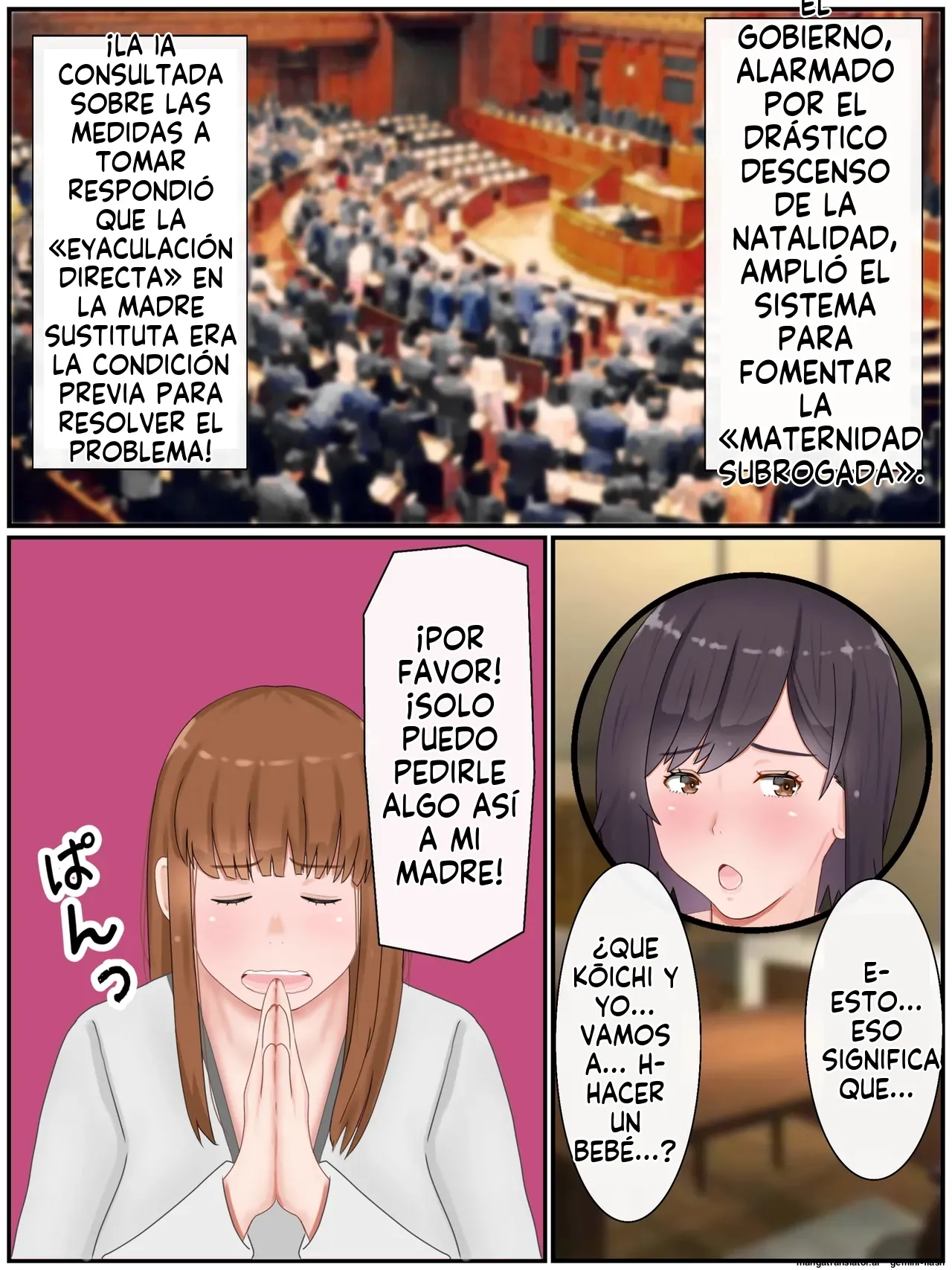 Dairi Shussan Shimasu! Gibo to Musumemuko no Icha Love Ninkatsu  MTL page 6 full