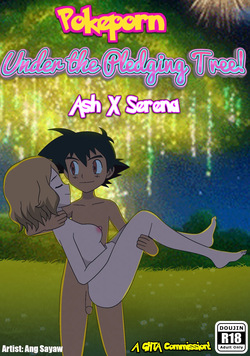 Pokeporn: Under the pledging tree!  Ash X Serena