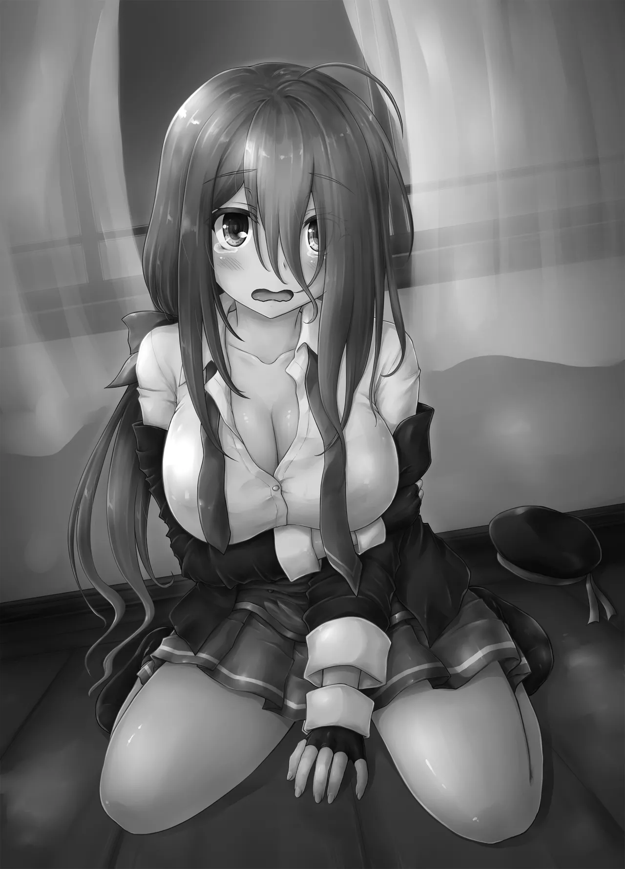 Namidame ga Kawaii Kakure Kyonyuu no Uchi no Hishokan page 2 full